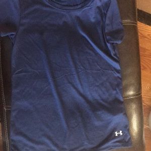 Navy blue under Armour cool gear shirt